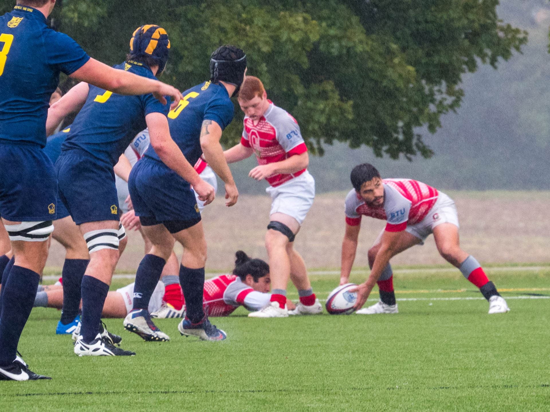 Ohio State vs Michigan rugby action